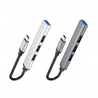 Хаб USB Hoco HB26 4 in 1 adapter(Type-C to USB3.0+USB2.0*3)