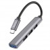 Хаб USB Hoco HB26 4 in 1 adapter(Type-C to USB3.0+USB2.0*3)