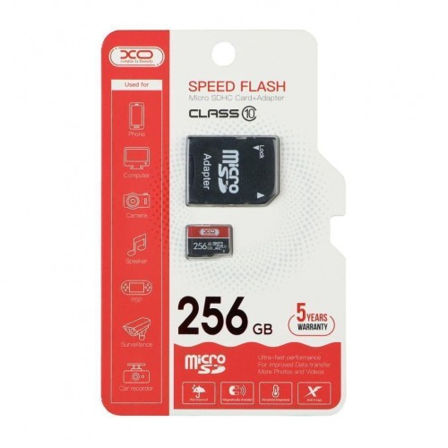 Карта Пам'яті XO MicroSDXC 256gb 10 Class & Adapter