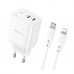 Мережевий Зарядний Пристрій Borofone BN9 Reacher PD/QC 35W Type-C to Lightning