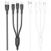 Кабель USB Borofone BX71 3-in-1 IP+Type-C+Micro
