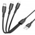 Кабель USB Borofone BX71 3-in-1 IP+Type-C+Micro Кабель USB Borofone BX71 3-in-1 IP+Type-C+Micro