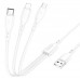 Кабель USB Borofone BX71 3-in-1 IP+Type-C+Micro Кабель USB Borofone BX71 3-in-1 IP+Type-C+Micro