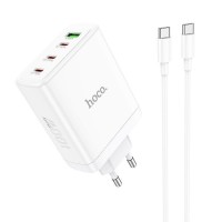 Мережевий Зарядний Пристрій Hoco N31 Leader GAN PD 100W/QC 22.5W Type-C to Type-C Мережевий Зарядний Пристрій Hoco N31 Leader GAN PD 100W/QC 22.5W Type-C to Type-C