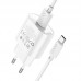 Мережевий Зарядний Пристрій Hoco C109A 1USB QC 18W+USB to Type-C
