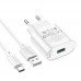 Мережевий Зарядний Пристрій Hoco C109A 1USB QC 18W+USB to Type-C Мережевий Зарядний Пристрій Hoco C109A 1USB QC 18W+USB to Type-C