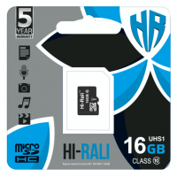 Карта Пам'яті  Hi-Rali MicroSDHC 16gb UHS-1 10 Class