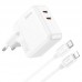 Мережевий Зарядний Пристрій Hoco C110A Lucky PD/QC 35W Type-C to Lightning
