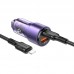 Автомобільний Зарядний Пристрій Borofone BZ20A Smart 83W dual port PD65W+QC18W Type-C to Lightning Автомобільний Зарядний Пристрій Borofone BZ20A Smart 83W dual port PD65W+QC18W Type-C to Lightning