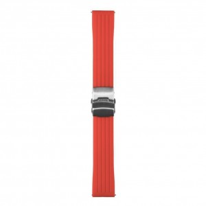 Ремінець Универс 20 mm Silicone+Metal lock для Samsung/Amazfit/Huawei