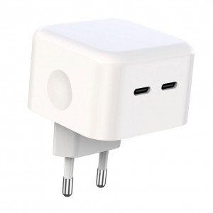 Мережевий Зарядний Пристрій XO L102 EU Dual type-C port 35W Type-C to Type-C