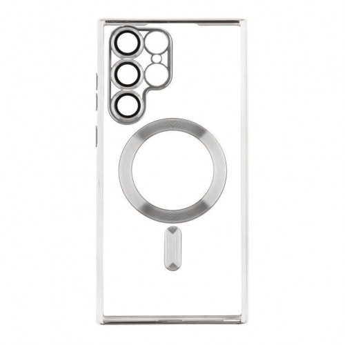 Чохол TPU Metallic Full Camera with Magsafe для Samsung Galaxy S22 Ultra 5G (S908)