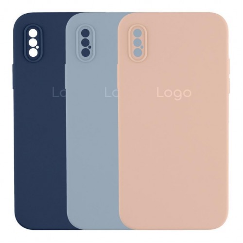 Чохол Silicone Case Square Full Camera для iPhone X/Xs