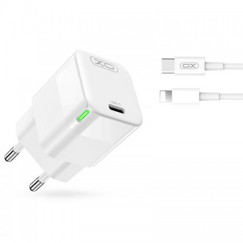 Мережевий Зарядний Пристрій XO CE06 PD 30W GaN Type-C to Lightning