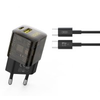 Мережевий Зарядний Пристрій XO CE05 PD30W+QC3.0 Type-C to Type-C Мережевий Зарядний Пристрій XO CE05 PD30W+QC3.0 Type-C to Type-C