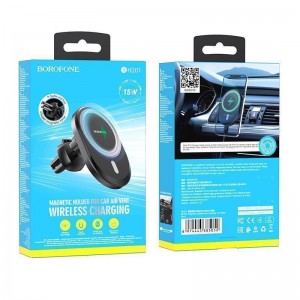Автотримач Borofone BH201 Magnetic Wireless 15W Автотримач Borofone BH201 Magnetic Wireless 15W
