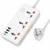 Мережевий Подовжувач Hoco AC8A PD30W/QC18W/1C3A 1.5m Мережевий Подовжувач Hoco AC8A PD30W/QC18W/1C3A 1.5m