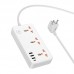 Мережевий Подовжувач Hoco AC8A PD30W/QC18W/1C3A 1.5m Мережевий Подовжувач Hoco AC8A PD30W/QC18W/1C3A 1.5m