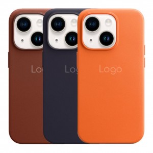 Чохол Leather Case with MagSafe для iPhone 15 Plus
