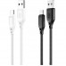 Кабель USB XO NB235 Zebra series Braided 2.4A Type C
