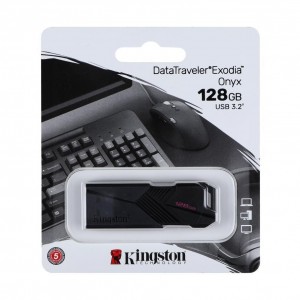 USB флеш-накопичувач 3.2 Kingston DataTraveler Exodia Onyx 128gb