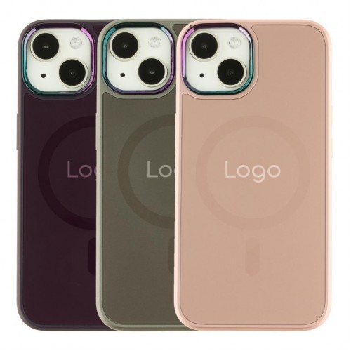 Чохол AG-Glass Chrome Camera with Magsafe для iPhone 14