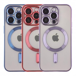Чохол TPU Metallic Full Camera with Magsafe для iPhone 13 Pro