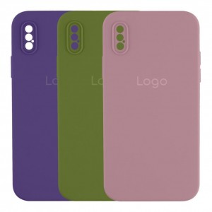 Чохол Silicone Case Square Full Camera для iPhone Xs Max