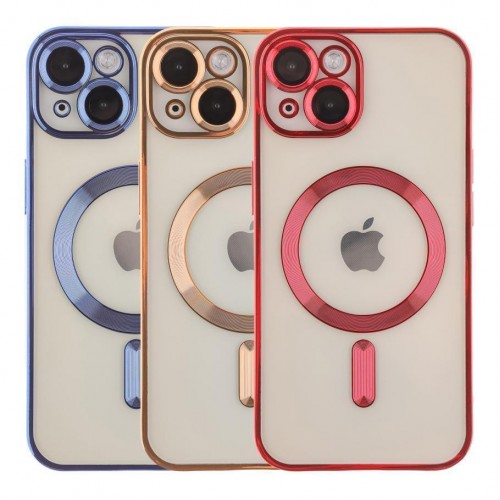 Чохол TPU Metallic Full Camera with Magsafe для iPhone 15