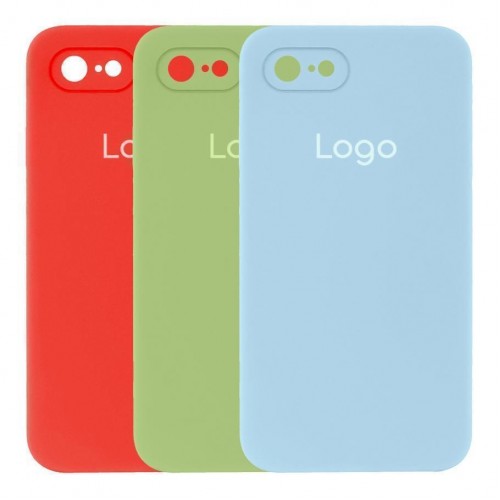 Чохол Silicone Case Square Full Camera для iPhone 7/8/SE 2020