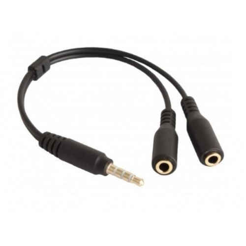 Розділювач Аудіо виходу Aux 3.5mm (Male) to 2Aux 3.5mm (Female)
