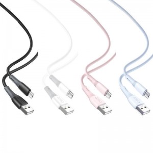 Кабель USB XO NB225 Silicone two-color Type C Кабель USB XO NB225 Silicone two-color Type C