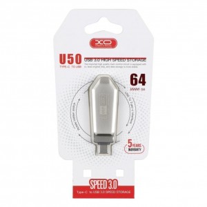 USB флеш-накопичувач XO U50 USB3.0+Type C 64GB USB флеш-накопичувач XO U50 USB3.0+Type C 64GB