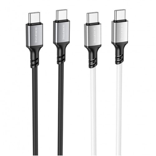 Кабель USB Borofone BX83 60W (20V/3A) Silicone Type-C to Type-C