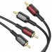 Кабель Аудiо Borofone BL13 dual RCA to dual RCA 1,5M Кабель Аудiо Borofone BL13 dual RCA to dual RCA 1,5M