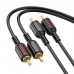 Кабель Аудiо Borofone BL13 dual RCA to dual RCA 1,5M Кабель Аудiо Borofone BL13 dual RCA to dual RCA 1,5M