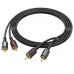 Кабель Аудiо Borofone BL13 dual RCA to dual RCA 1,5M Кабель Аудiо Borofone BL13 dual RCA to dual RCA 1,5M