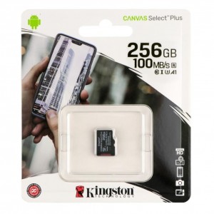 Карта Пам'яті Kingston Canvas Select Plus microSDXC (UHS-1) 256gb 10 Class