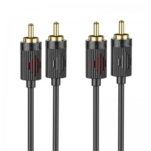 Кабель Aux Hoco UPA29 dual RCA to dual RCA 1.5m Кабель Aux Hoco UPA29 dual RCA to dual RCA 1.5m