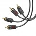 Кабель Aux Hoco UPA29 dual RCA to dual RCA 1.5m Кабель Aux Hoco UPA29 dual RCA to dual RCA 1.5m