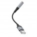Перехідник Hoco LS36 Sound Card USB to AUX 3.5mm (female) 12cm