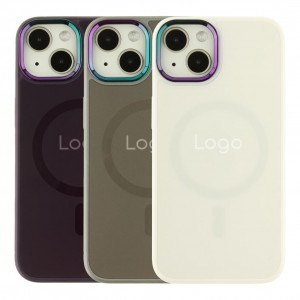 Чохол AG-Glass Chrome Camera with Magsafe для iPhone 13