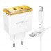 Мережевий Зарядний Пристрій Borofone BAS33A 2USB-C PD/QC45W Type-C to Type-C Мережевий Зарядний Пристрій Borofone BAS33A 2USB-C PD/QC45W Type-C to Type-C