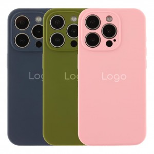 Чохол Silicone Case Full Size with Frame для iPhone 15 Pro
