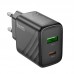 Мережевий Зарядний Пристрій Hoco CS23A 1USB/1USB-C PD/QC 30W Мережевий Зарядний Пристрій Hoco CS23A 1USB/1USB-C PD/QC 30W