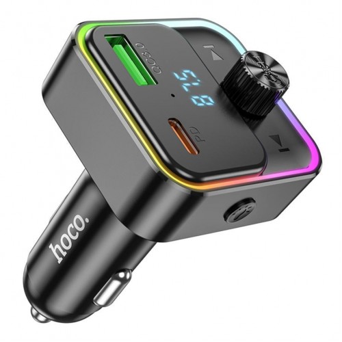 FM-трансмітер Hoco E81 USB-C PD30W+USB-A QC18W/BT5.0 Total 30W