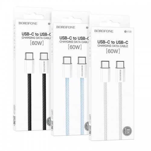 Кабель USB Borofone BX103 Original 60W Type-C to Type-C