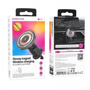 Автотримач Borofone BH211 Riley Magnetic Wireless 15W Автотримач Borofone BH211 Riley Magnetic Wireless 15W