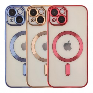 Чохол TPU Metallic Full Camera with Magsafe для iPhone 13