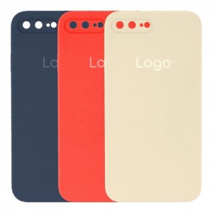 Чохол Silicone Case Square Full Camera для iPhone 7 Plus/8 Plus